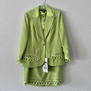 BMJ Studio Women’s 3 Piece Skirt Suit Size 8 Includes Jacket, Top and Skirt